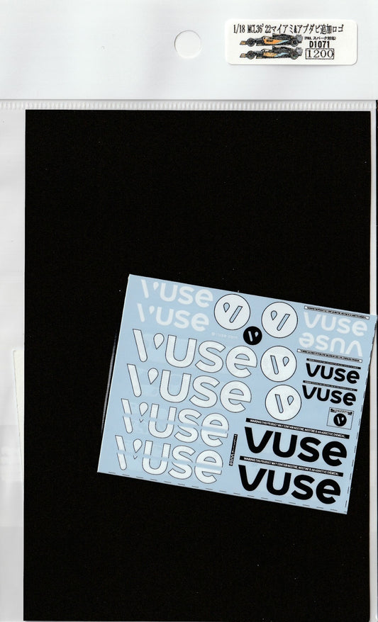 1/18 McLaren MCL36'22 Miami & Abu Dhabi Additional Logo [D1071]