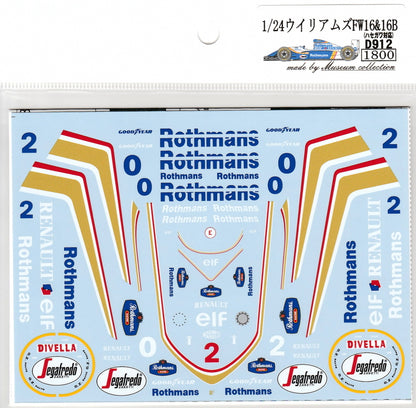 1/24 Williams FW16&16B [D912]