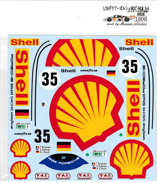 1/24 Dauer Porsche 962C'94 LM 1st [D926]