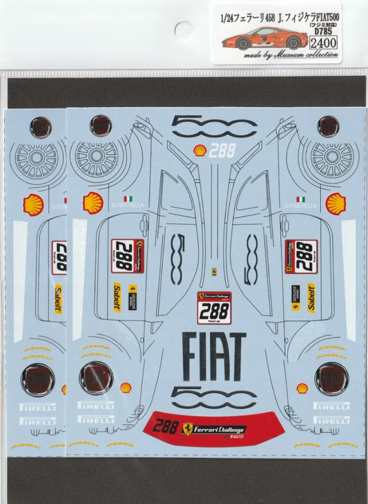 1/24 Ferrari 458 J.Fisichella FIAT500 [D785]