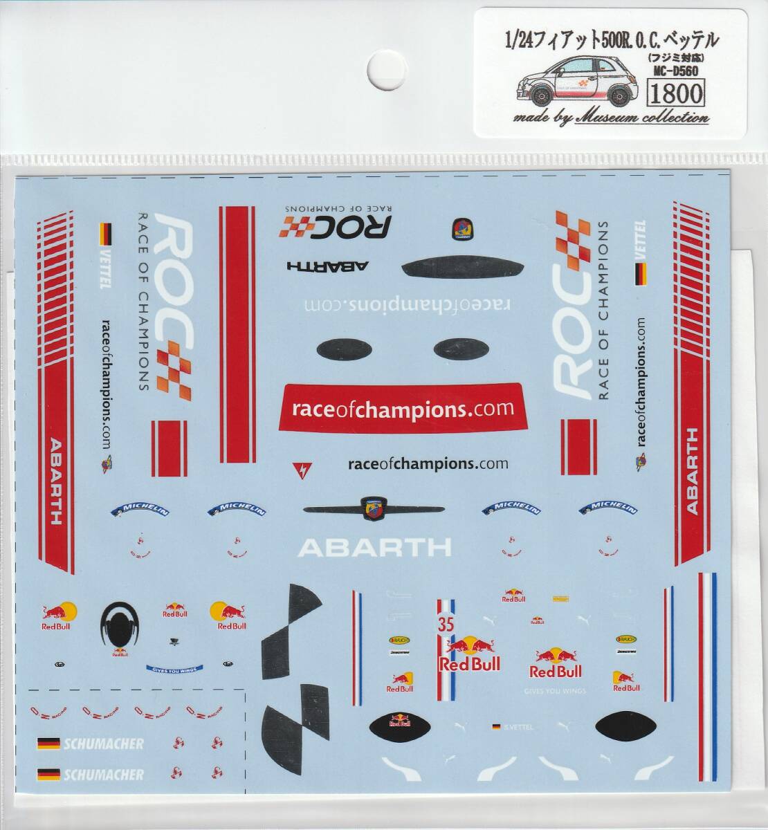 1/24 Fiat500 R.O.C. S.Vettel [D560]