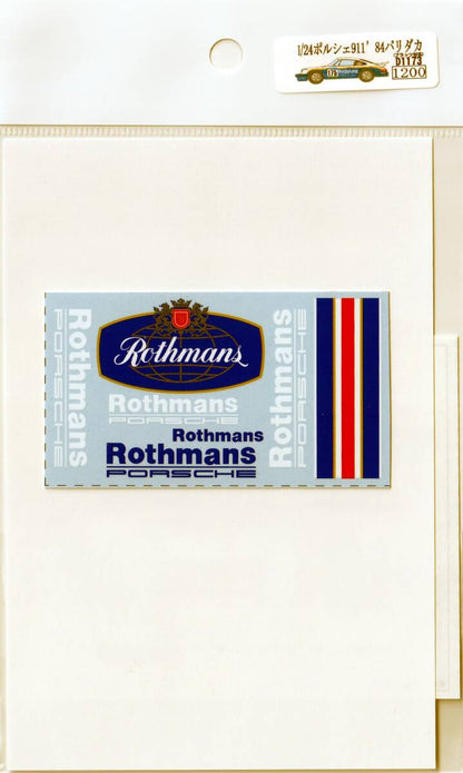 1/24 Porsche 911 '84 Paris-Dakar Rothmans Logo (for Platz) [D1173]