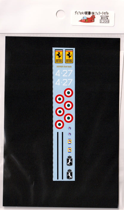 Deformed F-104 Ferrari model airplane with logo [D1174]