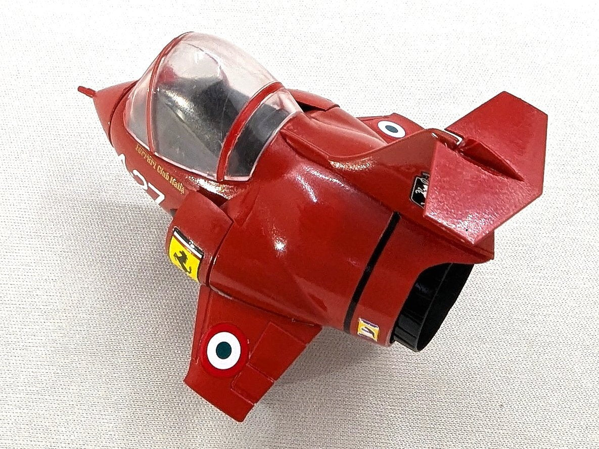 Deformed F-104 Ferrari model airplane with logo [D1174]