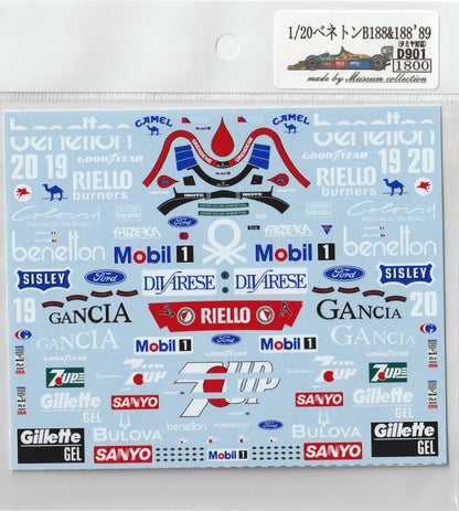 1/20 Benetton B188 & 188 '89 [D901]