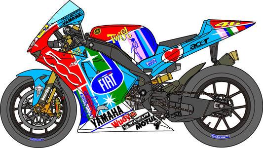 1/12 scale Yamaha YZR-M1 and Fiat 500 for Platz [D1176]