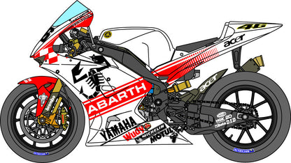 1/12 scale Yamaha YZR-M1 Abarth for Platz [D1175]