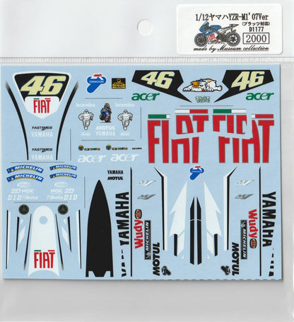 1/12 Yamaha YZR-M1 '07 Ver For Platz . [D1177]