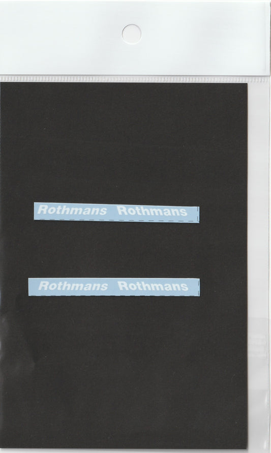 1/12 Rothmans Logo for Williams FW16 Rear Wing (Lower Element) [43Rothmans]