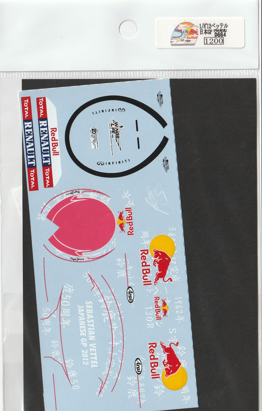 1/8 Helmet '12 Vettel Japan GP[D664]