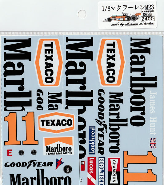 1/8 McLaren M23 Logo Set [D636]