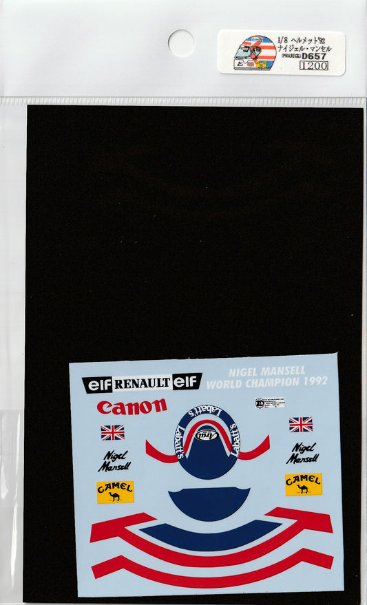 1/8 helmet '92 N.Mansell [D657]