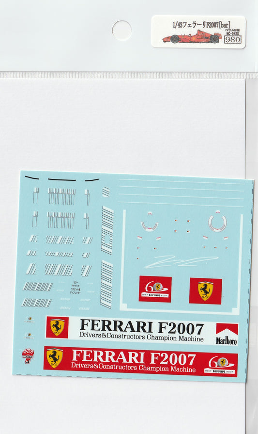 1/43 Ferrari F2007 [bar] [D428]
