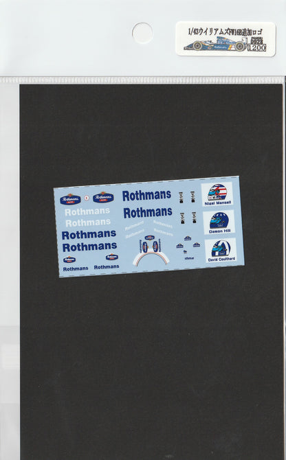1/43 Williams FW16B additional logo [D928]