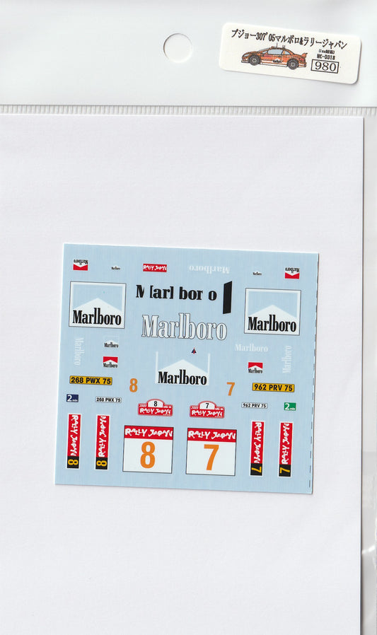 1/43 Peugeot 307'05 Marlboro & RALLYJAPAN [D318]
