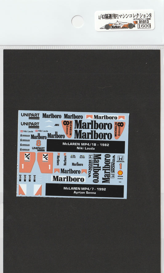 1/43 F1 Machine Collection 8 (MP4/1,MP4/7) [D1013]