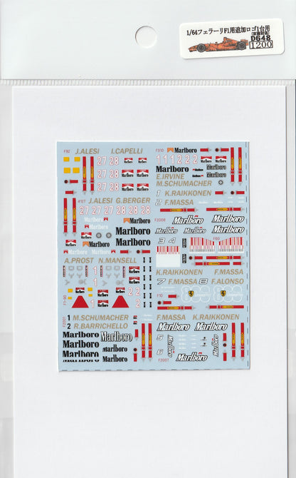 1/64 For Ferrari F1 Additional logo [D648]