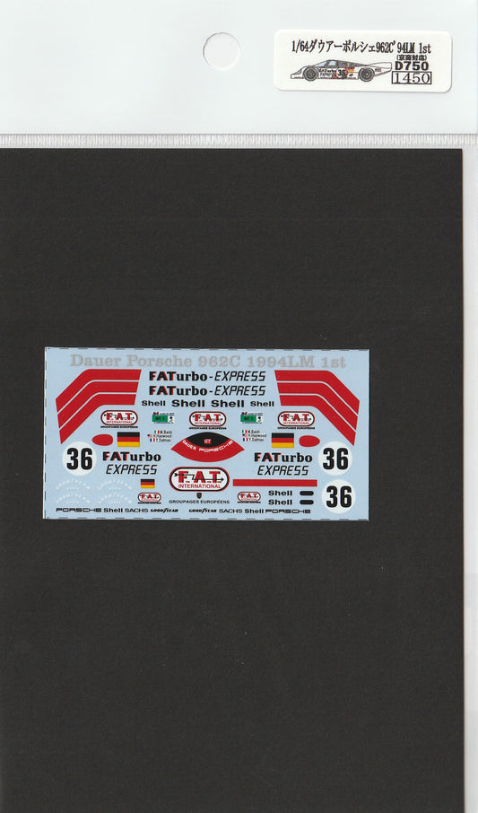 1/64 Dauer Porsche 962C '94LM 1st [D750]