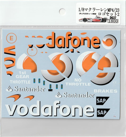 1/8 McLaren MP4/23 Logo Set2 [D637]