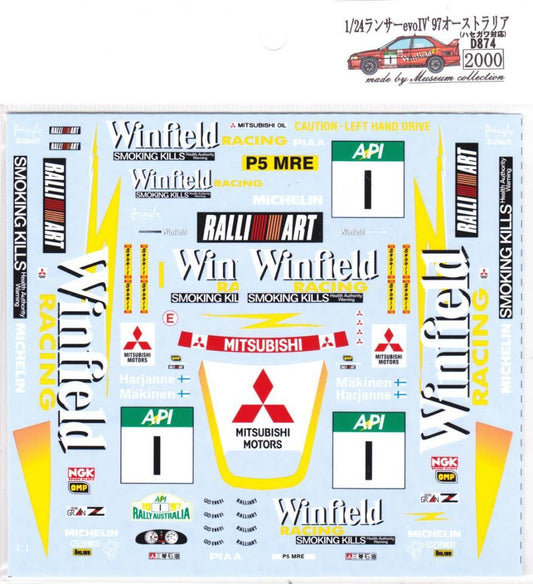 1/24 Mitsubishi Lancer evo.4'97 Australia [D874]