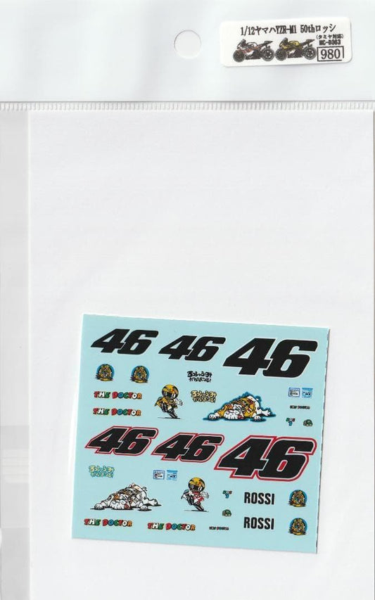 1/12 Yamaha YZR-M1'05 Rossi 50th set [D363]
