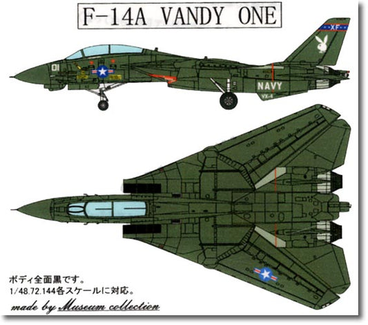 1/48, 72, 144 F - 14 A Black Bunny [D311]